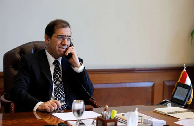 A file photo of Tarek El-Molla, Egypt’s Minister of Petroleum and Mineral Resources. (Reuters)