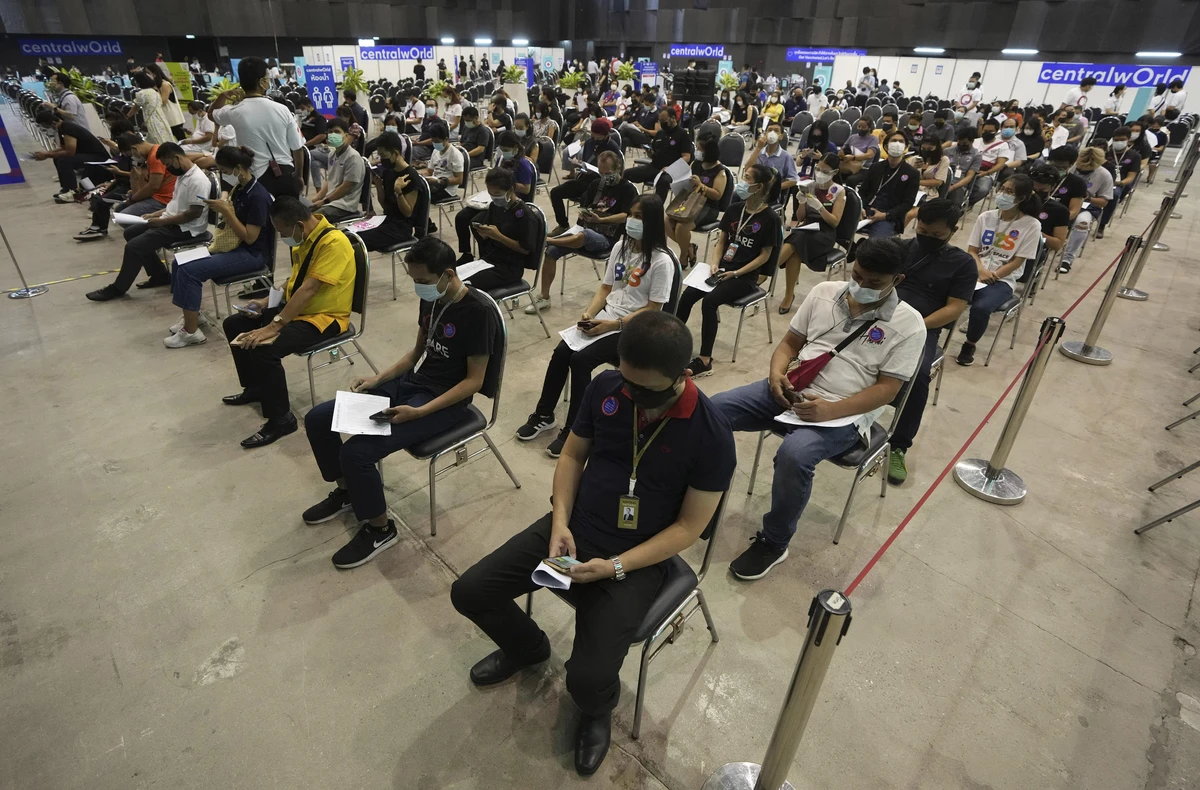 Thailand recorded 8,656 infections and 80 deaths on Monday. (AP)