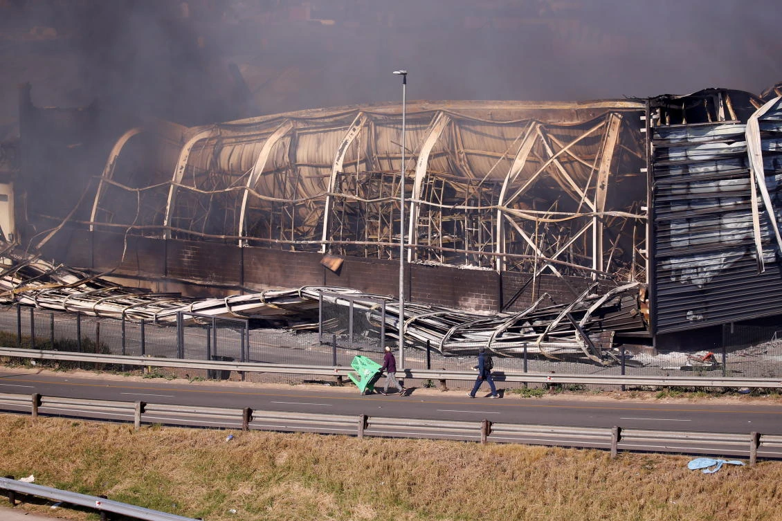 S.Africa faces fourth day of unrest after Zuma jailing