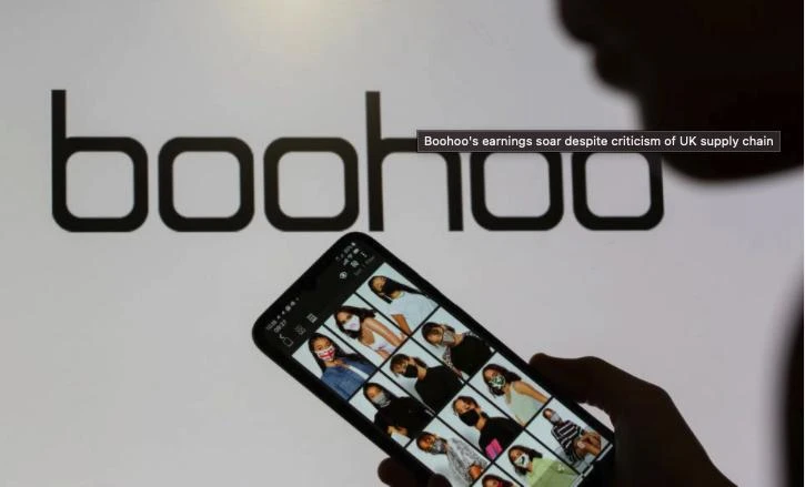 Last month Boohoo showed it had weathered negative publicity over its supply chain failings, reporting a 32 percent rise in first quarter sales. (Reuters)