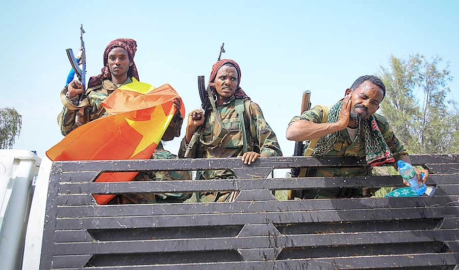Three more Ethiopian regions are sending soldiers to reinforce the national army in its fight against forces from the northern region of Tigray, officials say. (AP)