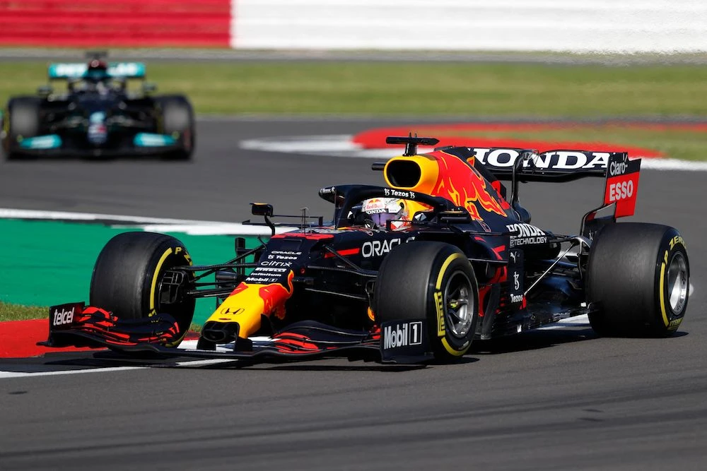 Max Verstappen wins historic sprint race at Silverstone to stretch F1 title lead