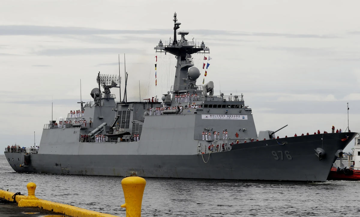 The South Korean destroyer Munmu the Great is on an anti-piracy mission off East Africa. (AP)