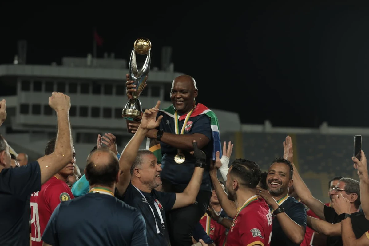 Al-Ahly successfully defended its CAF Champions League title on Saturday after overcoming Kaizer Chiefs of South Africa 3-0 in Casablanca. (Twitter: @AlAhlyEnglish)