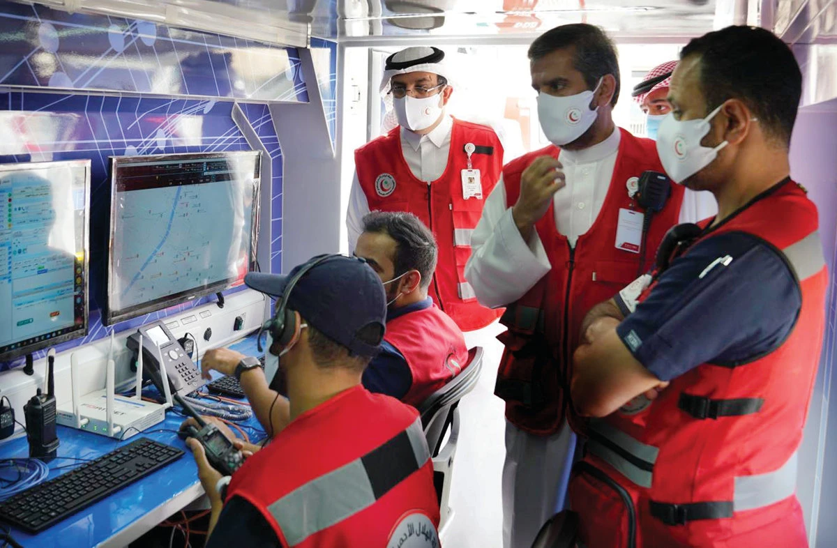 The SRCA commander center is equipped with tools that help assign specific tasks and provides the stationary command with a live audio and video feed of the incident, facilitating the decision-making process. (SPA)