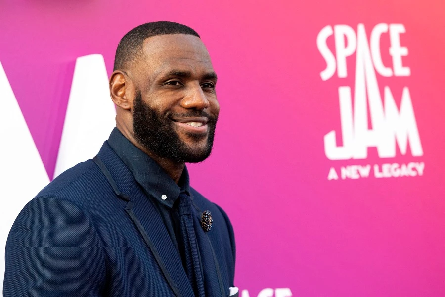The film stars basketball player LeBron James as a fictionalized version of himself. (AFP)