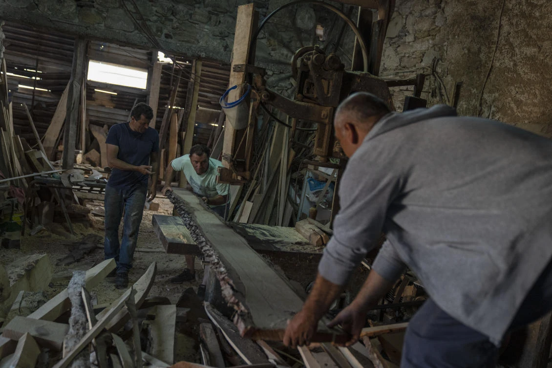 Greek traditional wooden boat builders a dwindling craft