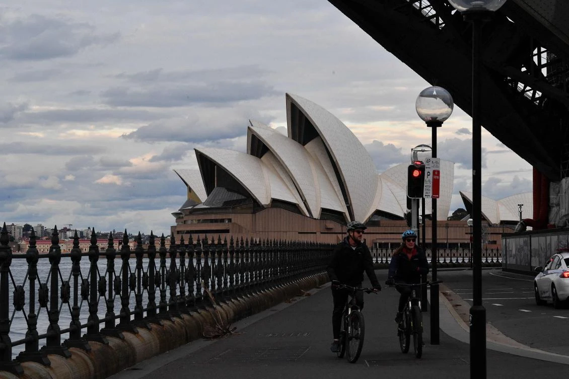 New South Wales state, home to the country’s most populous city Sydney, logged 110 new coronavirus cases. (AFP)