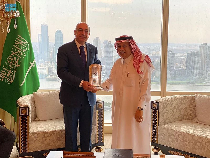 Saudi UN envoy hosts farewell party for Egyptian counterpart