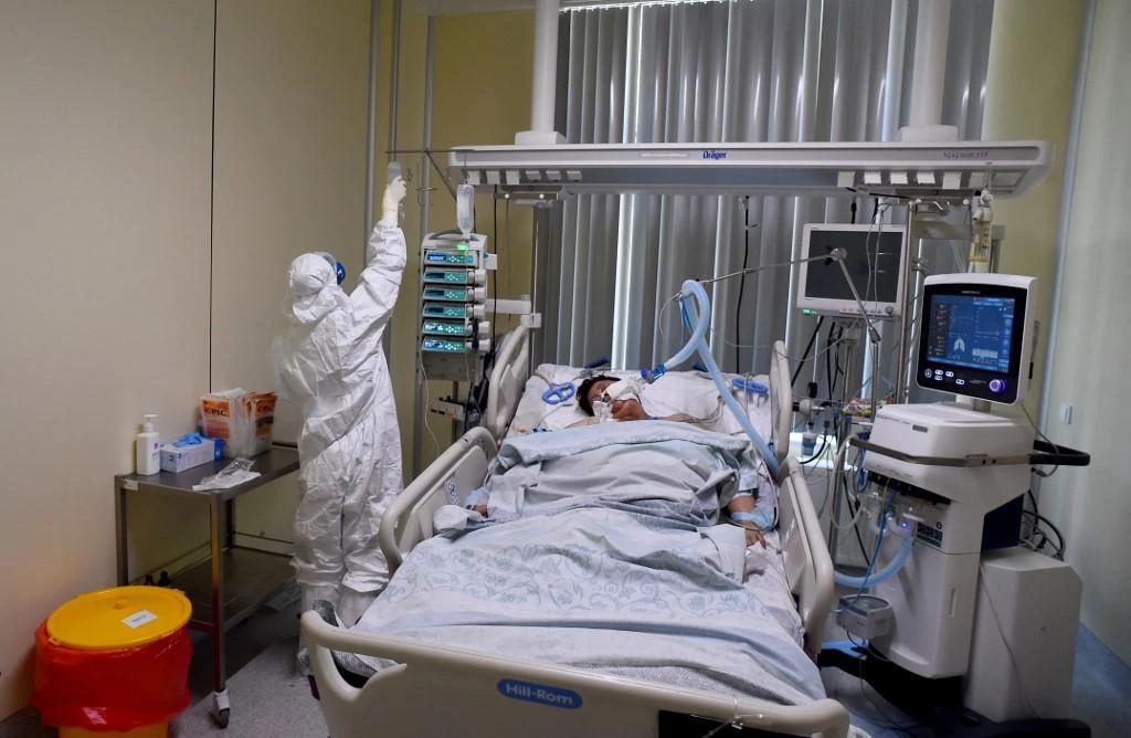 Russia has been in the grip of a surge in cases that authorities blame on the more contagious Delta variant. (AFP)