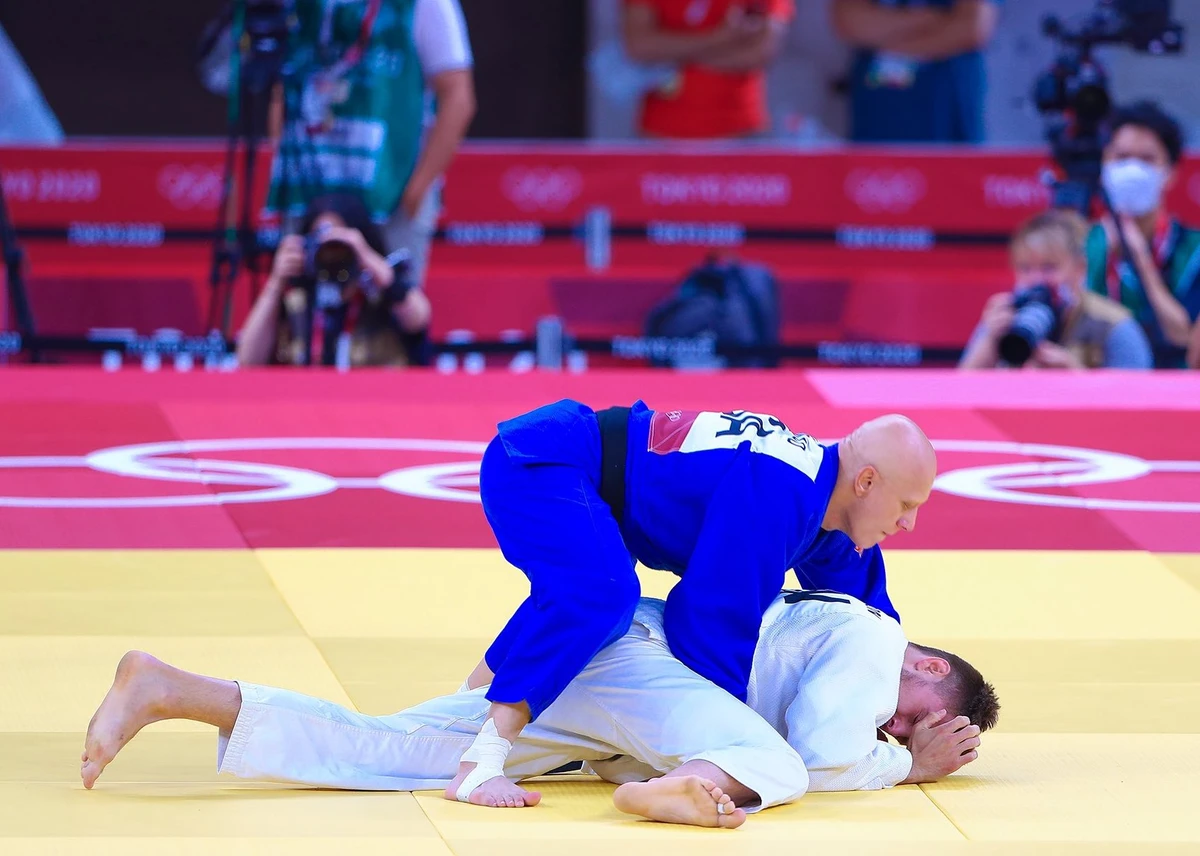 Sulaiman Hammad’s loss in the knockout format means he joins other Kingdom athletes in exiting the Olympics early. (Twitter: @saudiolympic)