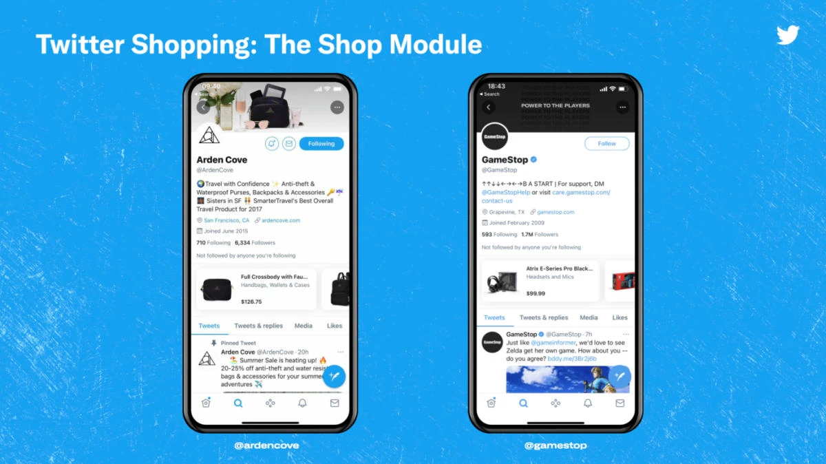Twitter tests shopping in e-commerce move