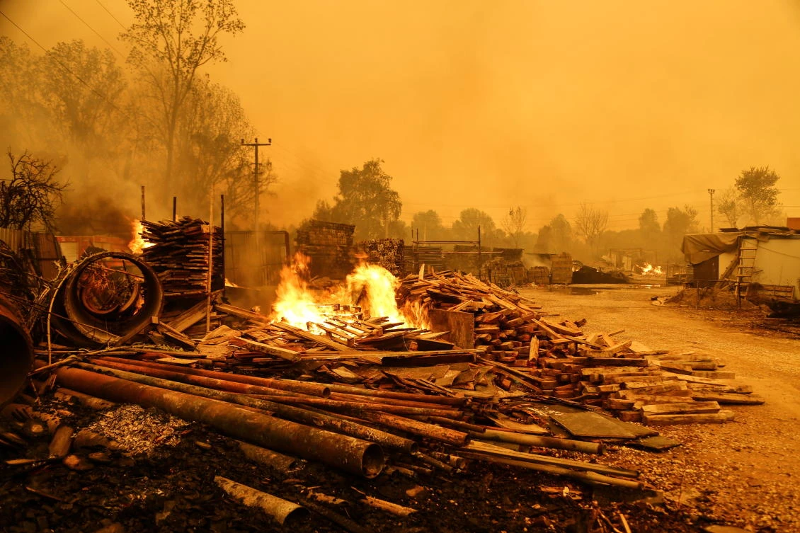 Forest fires spread out of control in Lebanon for second day amid political crisis