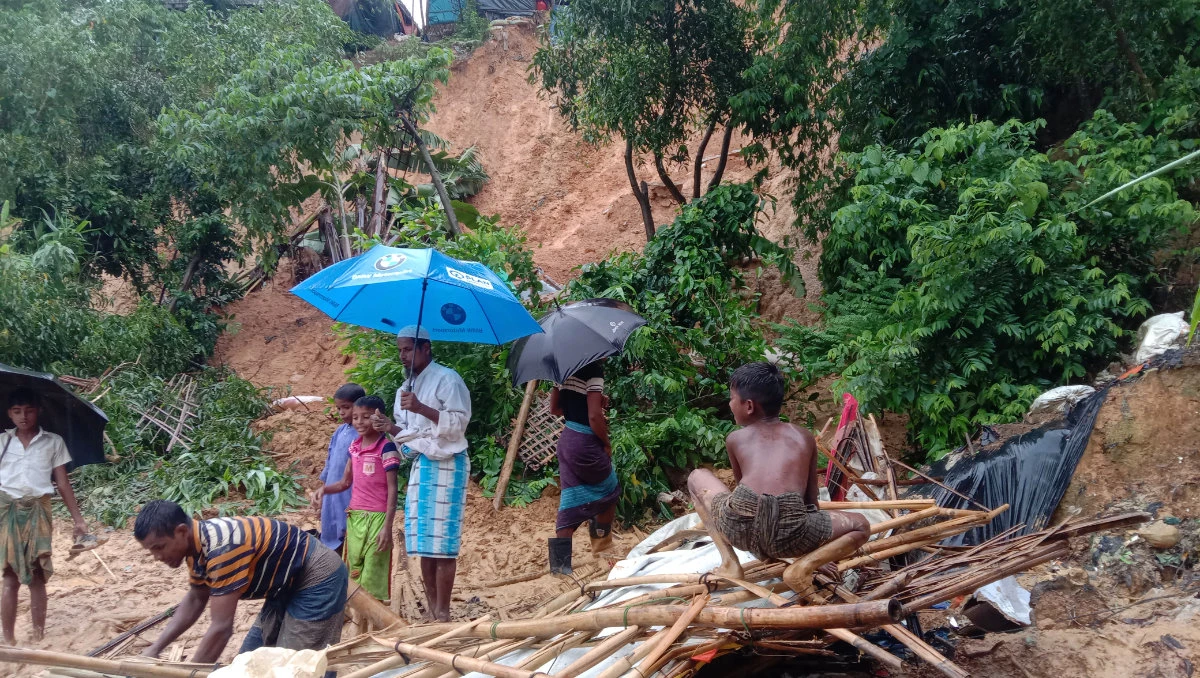Deadly floods, landslides hit Rohingya refugee camps in Bangladesh