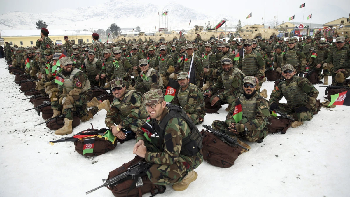 Afghan Army commandos attend a graduation ceremony on the outskirts of Kabul on January 13, 2020. (AP Photo)