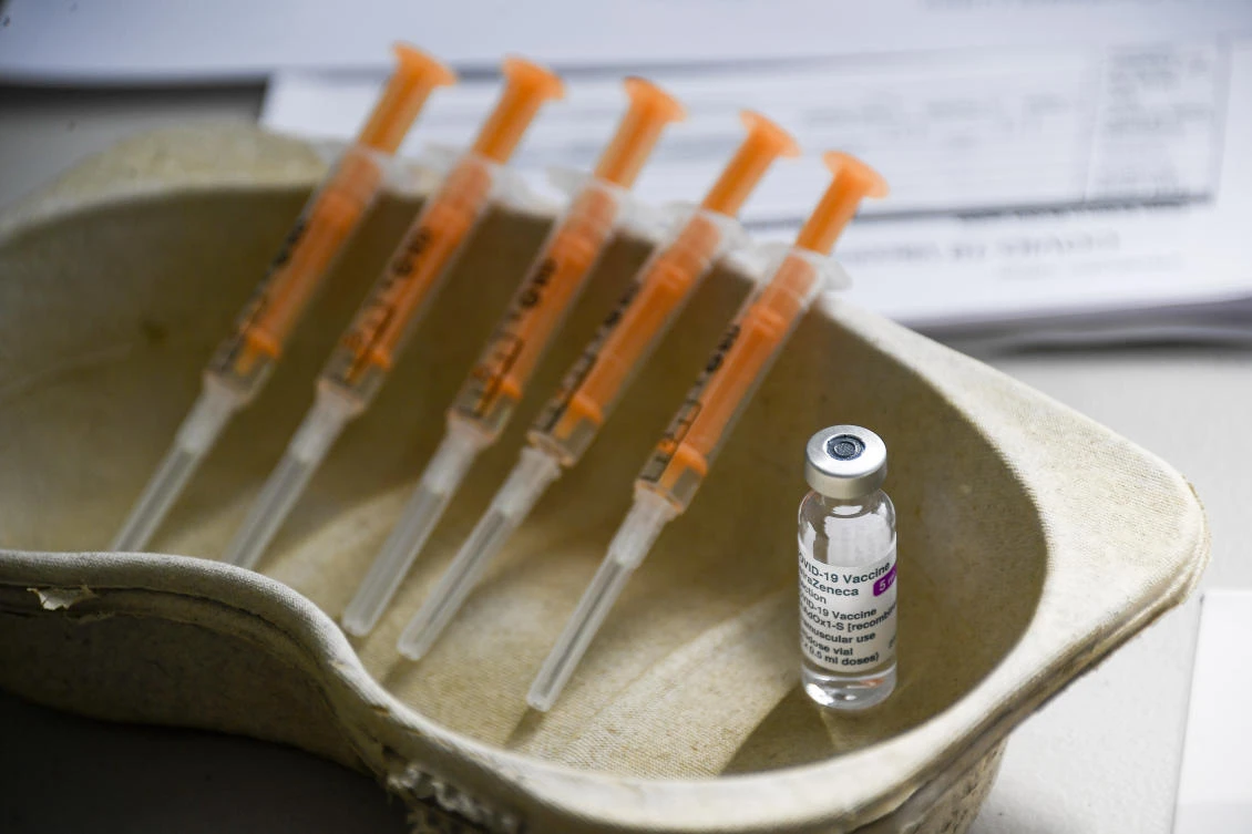 People who have received two doses of a coronavirus vaccine are 50 percent less likely to suffer from long COVID, a UK scientific advisory body has said. (File/AP)