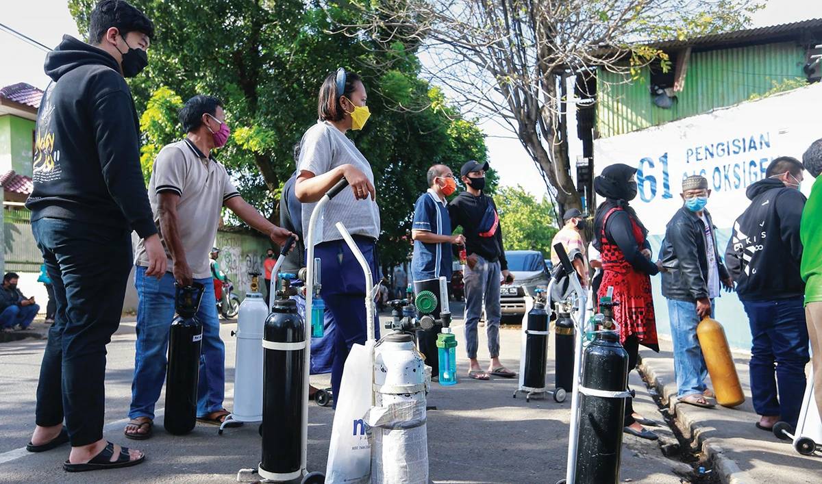 Indonesia’s government had predicted a spike in infections after the Eid break. (Reuters/File)