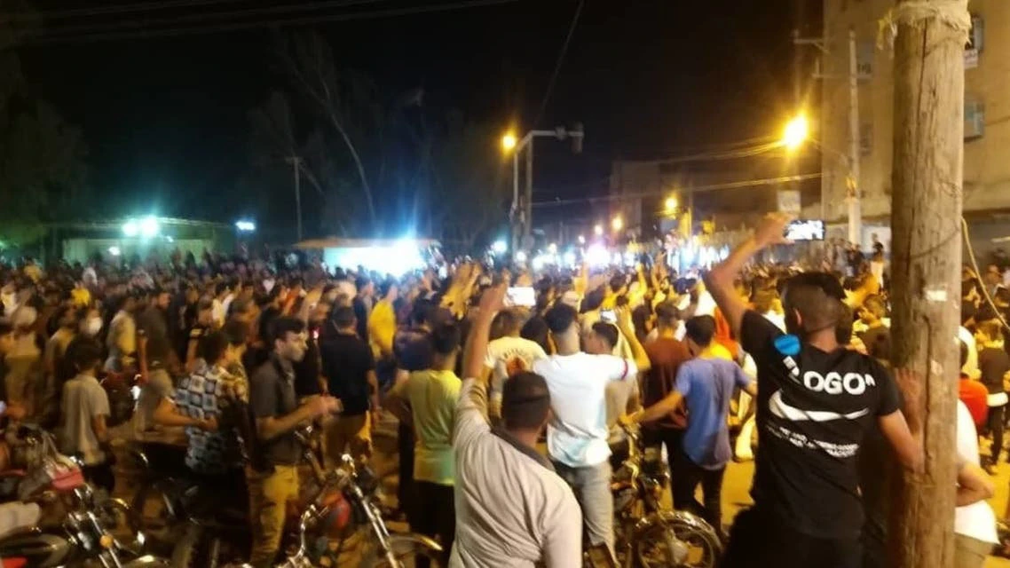 Unrest in Iran's southwestern province of Khuzestan lately has been blamed on water shortage. (Social media photo)