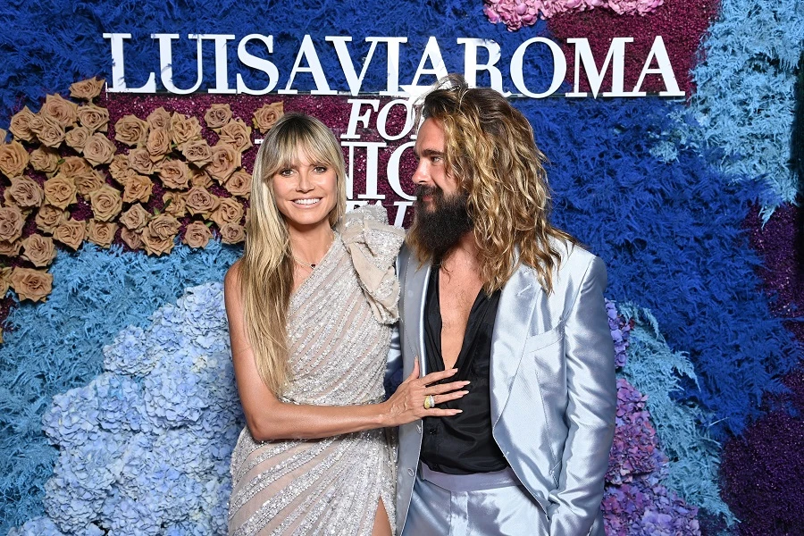 Heidi Klum, Chrissy Teigen dazzle in Mideast gowns on Italian red carpet