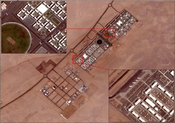 This image shows the satellite view of a development project carried out by Saudi Arabia’s Red Sea Development Company. (Photo courtesy: SPA)