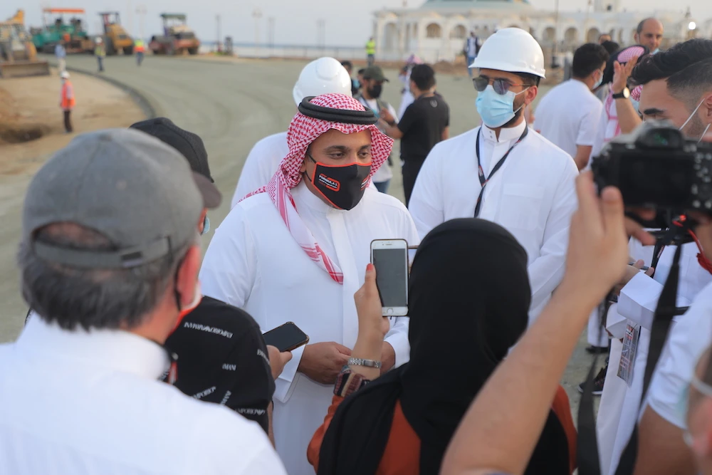 Prince Khalid bin Sultan Al-Faisal highlighted progress on preparations for the event in Jeddah and spoke about the legacy the F1 race would have going forward. (Supplied)