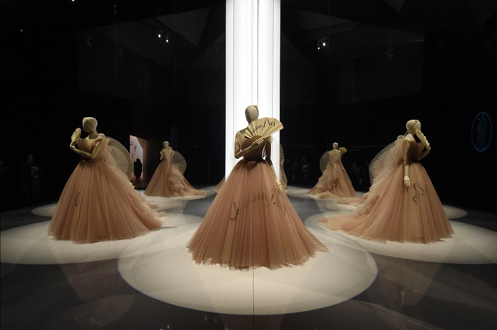 The "Christian Dior: Designer of Dreams" exhibition at Victoria & Albert Museum in London. Getty Images