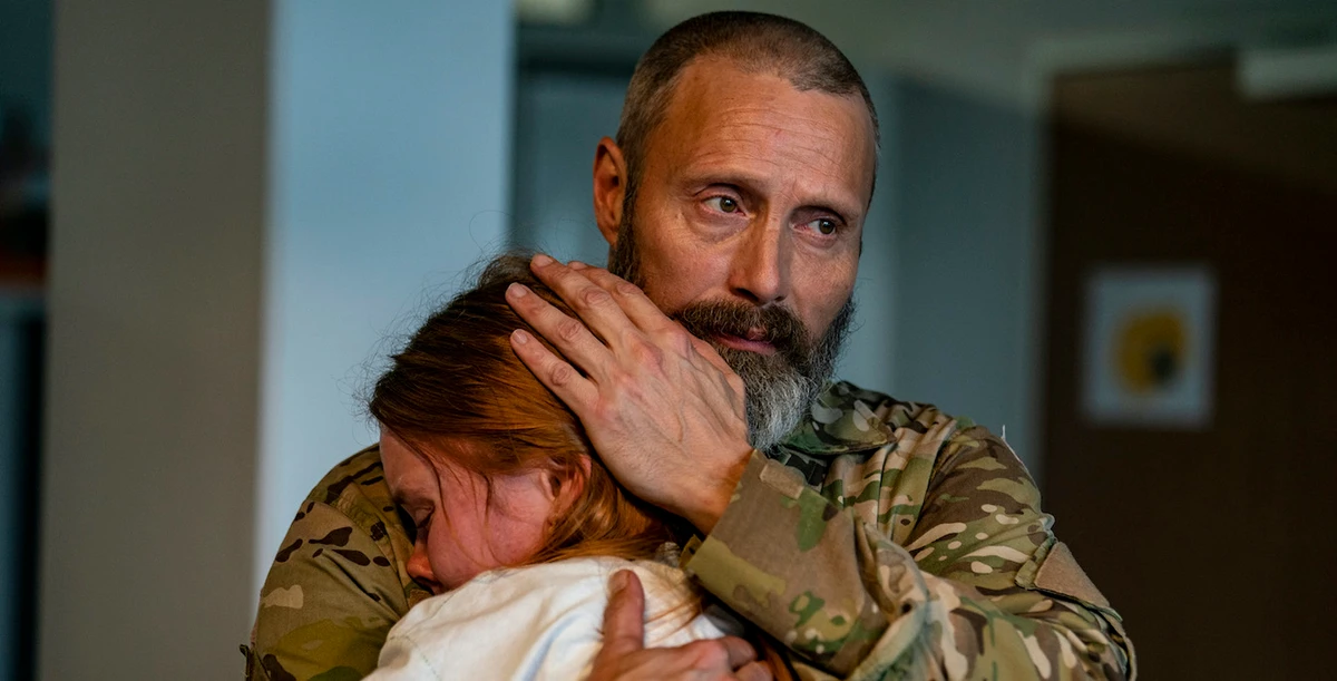 Mads Mikkelsen stars as military veteran Markus. (Supplied)
