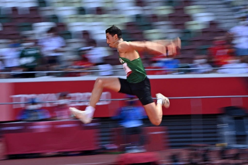A jump of 17.43m — a new Algerian record — saw Algerian Yasser Mohamed Triki finish fifth. (AFP)