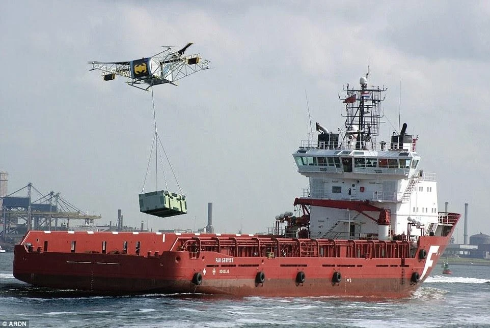 The SKYF heavy lift drone from Russian company ARDN technology can carry a 400lb payload for eight hours. (Supplied)