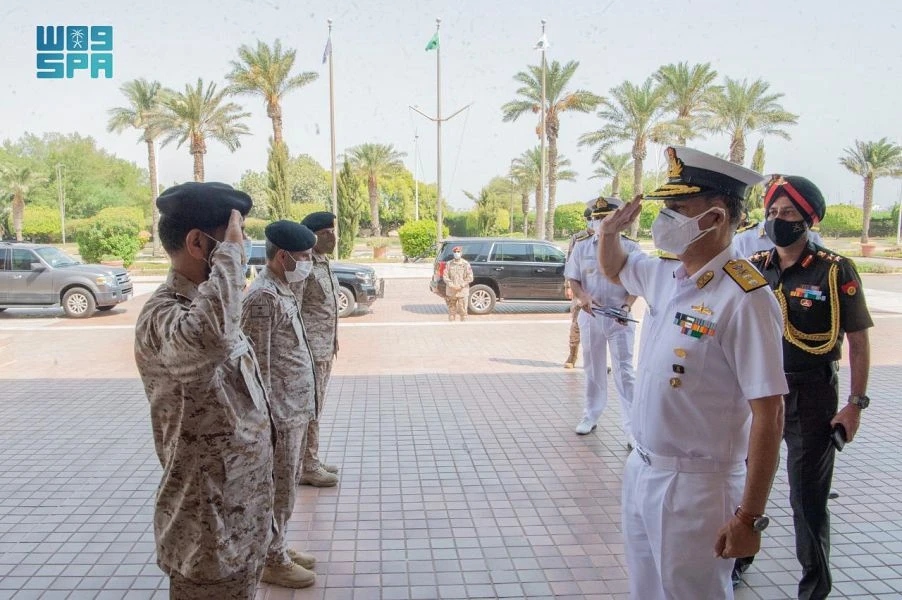 The Saudi Arabian and Indian navies began a joint drill in the Arabian Gulf amid heightened tensions in the region. (SPA)