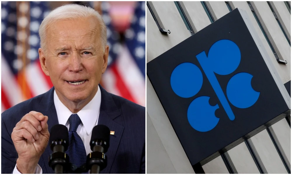 US President Joe Biden’s top aides are pressuring the Organization of the Petroleum Exporting Countries (OPEC) and its allies to boost oil output. (Reuters/File Photos)