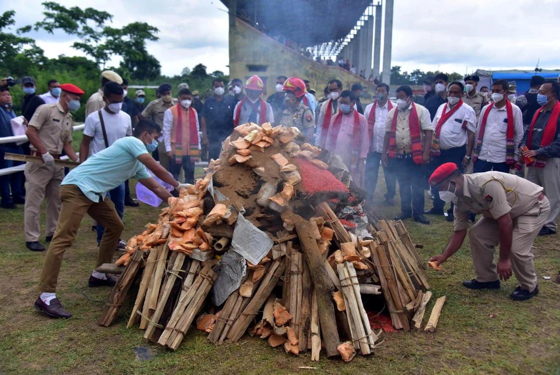 Assam, four of whose neighboring states have open and rugged borders with Myanmar, connects the northeast to the rest of India. (File/Reuters)