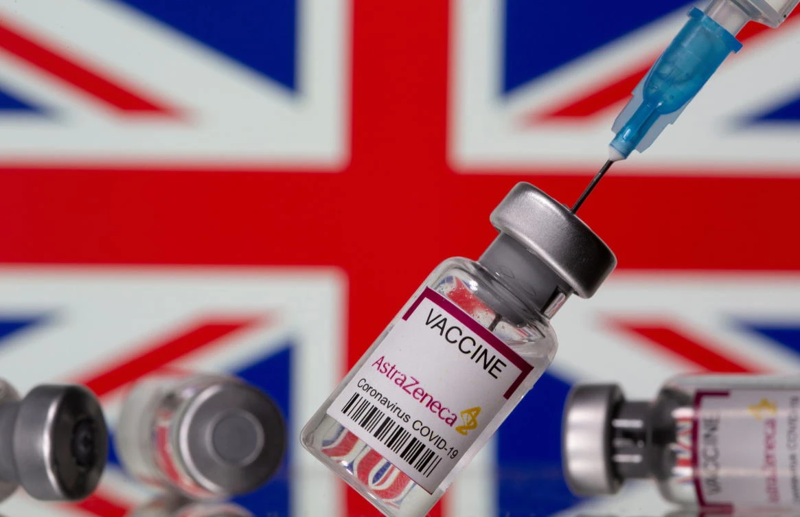 More than 75 percent of UK adults have received both coronavirus vaccine shots. (Reuters)