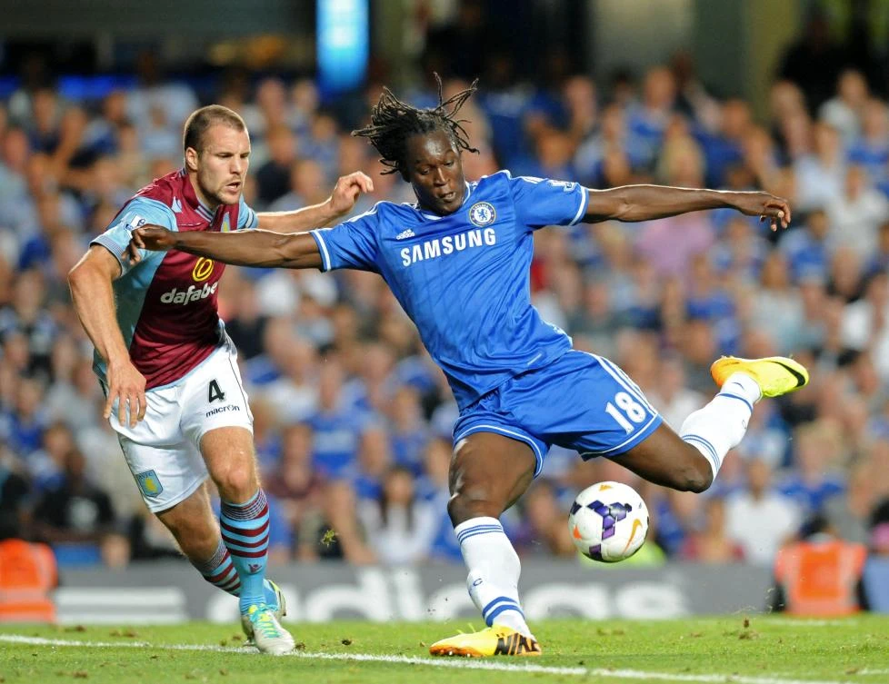 A file photo of Chelsea’s Belgian striker Romelu Lukaku in 2013. Lukaku returned to Chelsea on Thursday for a reported club record fee of $135 million from Inter Milan, 7 years after his first spell at Stamford Bridge. (AFP)