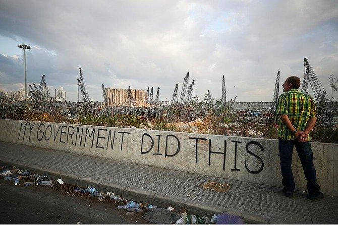 Prime Minister Hassan Diab quit last August after a catastrophic blast that destroyed much of the Port of Beirut, killing 218, injuring 7,500 and leaving 300,000 people homeless. (Reuters)