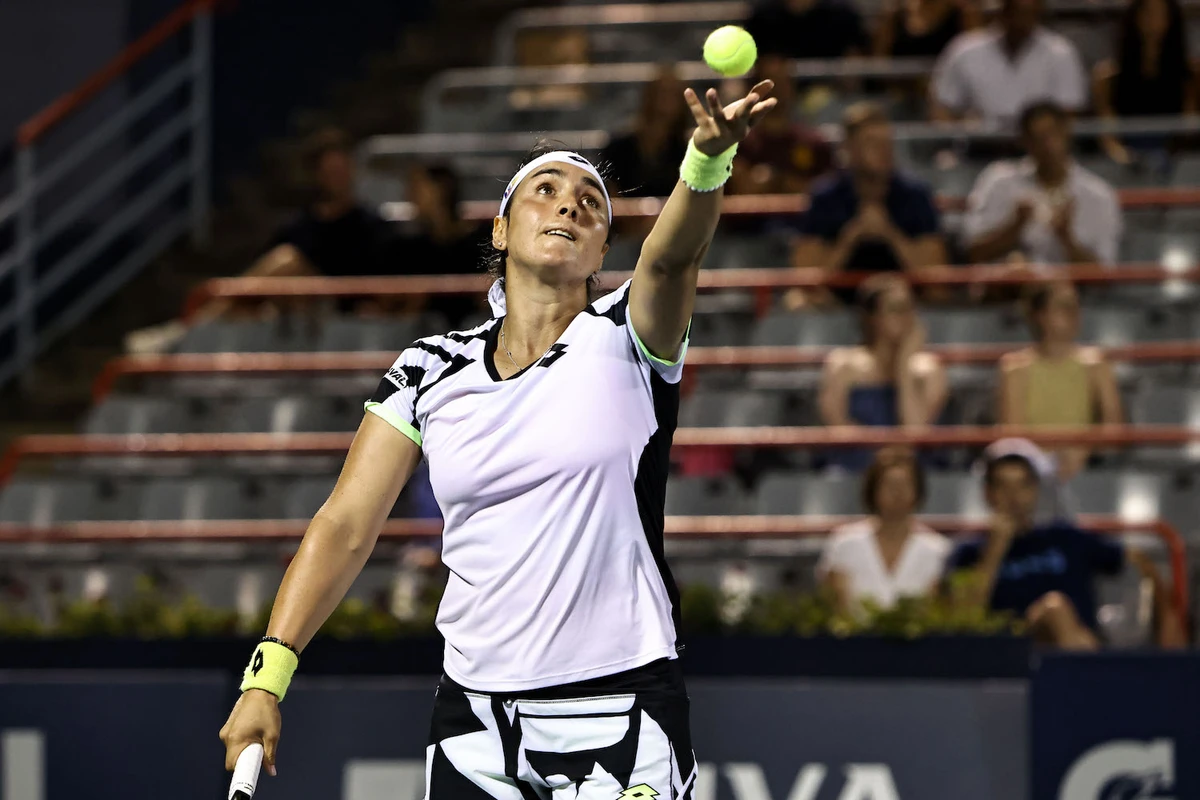 Tunisia’s Ons Jabeur has been knocked out in the quarter-finals of the Omnium Banque Nationale in Montreal after losing 1-6, 6-7, 0-6 to American Jessica Pegula. (File/USA TODAY Sports)