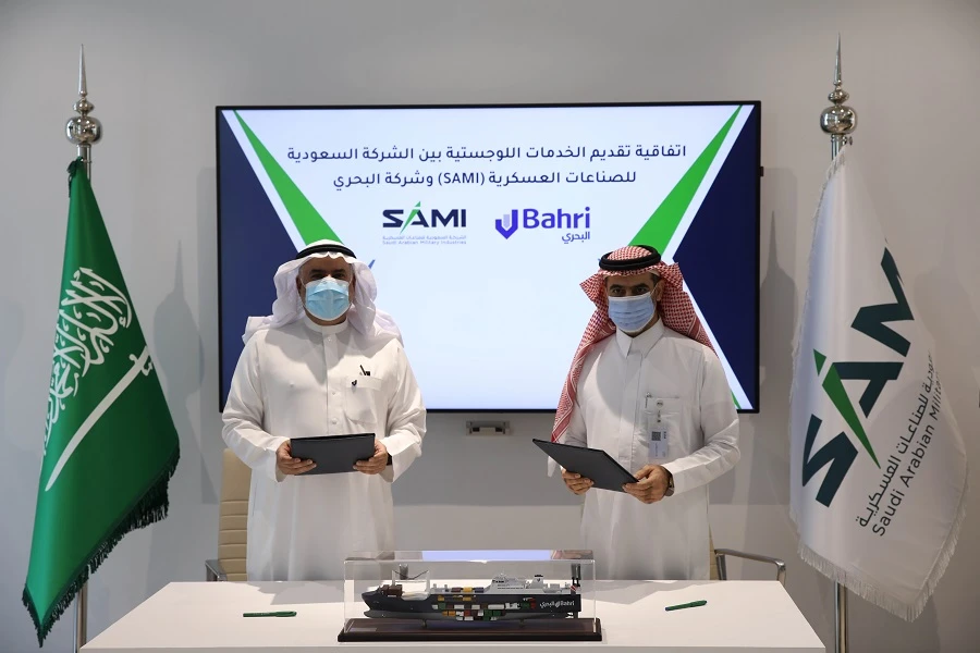 Under the agreement, SAMI’s five business divisions, as well as its affiliates will make use of Bahri’s logistics services. (Supplied)