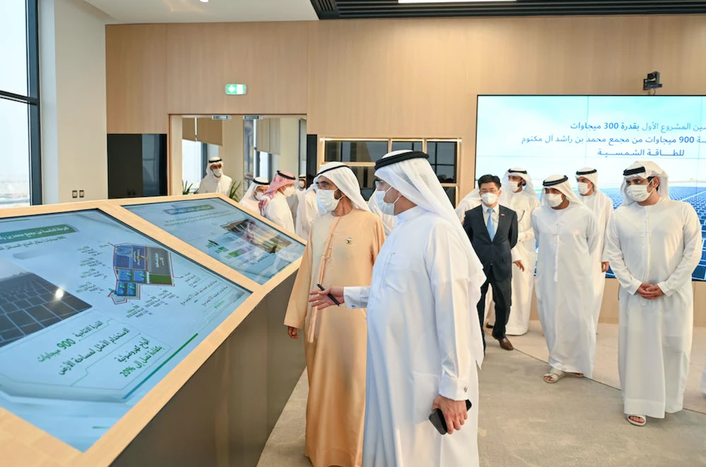 The solar park is the largest single-site one in the world with a planned total capacity of 5,000MW by 2030, implemented by Dubai Electricity and Water Authority (DEWA). (Screenshot/DXB Media Office)