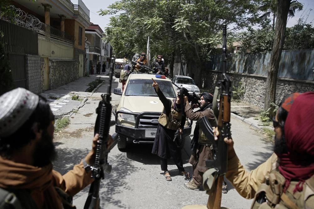 Taliban fighters patrol in Kabul, Afghanistan, Thursday, Aug. 19, 2021. (File/AP)