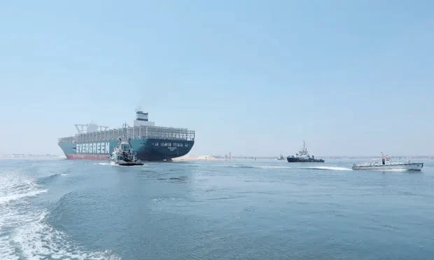 Ever Given, the ship that blocked Suez in March, crosses the canal again