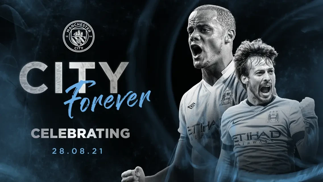 Statues of Vincent Kompany and David Silva will be unveiled outside Manchester City’s Etihad Stadium on August 28. (MCFC)