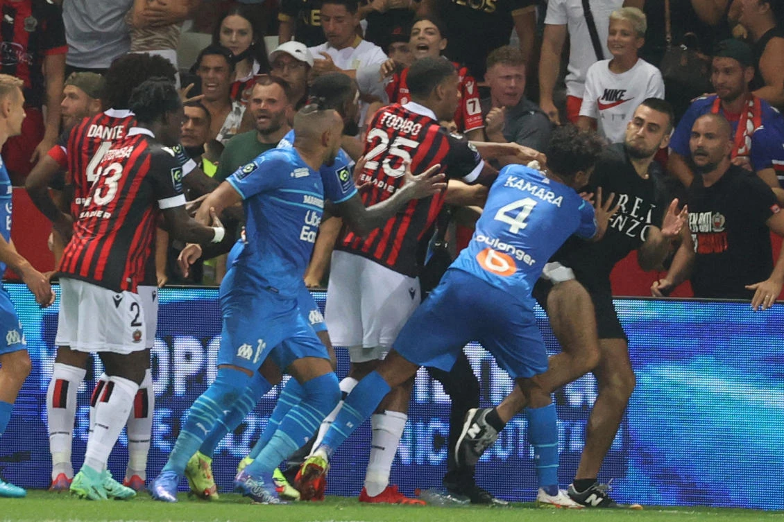 Nice authorities announce stand closure and arrest after abandoned Marseille game