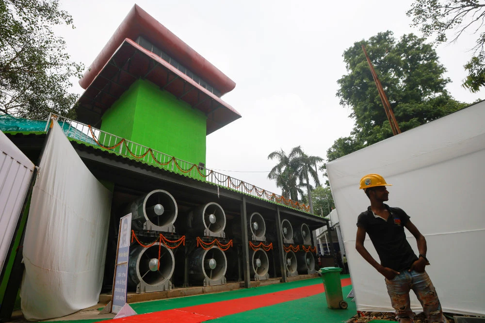 A breath of fresh air: First smog tower installed in Delhi to fight pollution