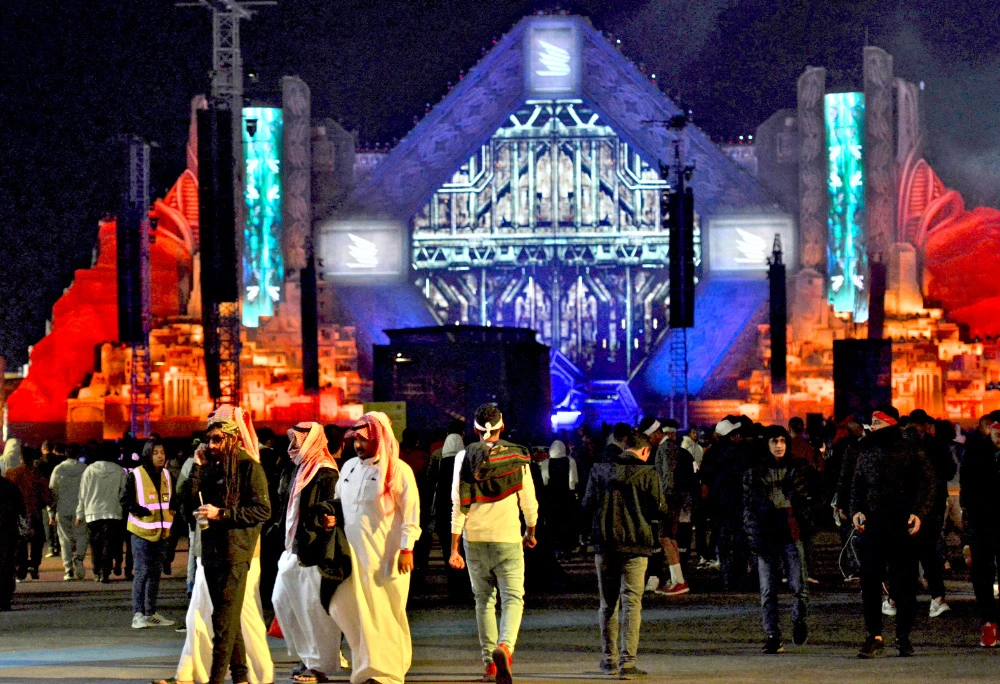 The MDL Beast Festival in 2019 was a huge hit, attracting 400,000 attendees and 80 international, regional and local artists across six stages over its three days. (AFP)