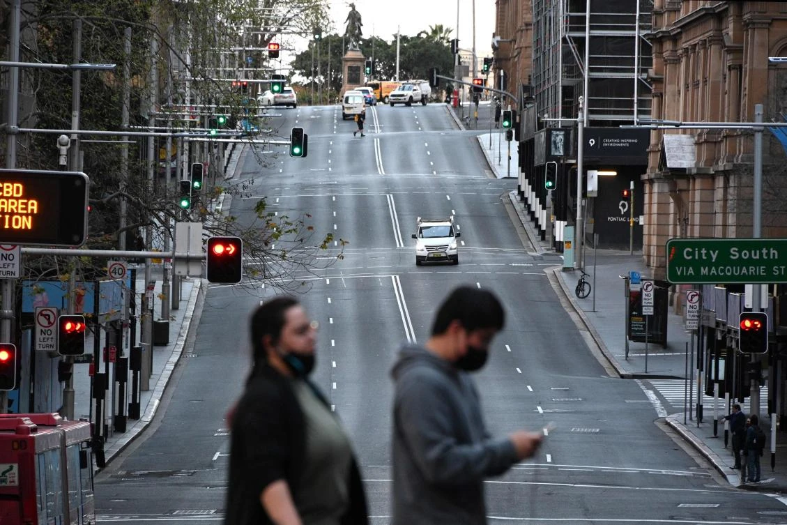 More than half of Australians have been in weeks-long lockdowns as officials struggle to quell the outbreak. (AFP)