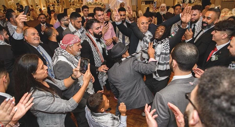 Rapper Lil Uzi Vert dancing at an Arab wedding. Instagram