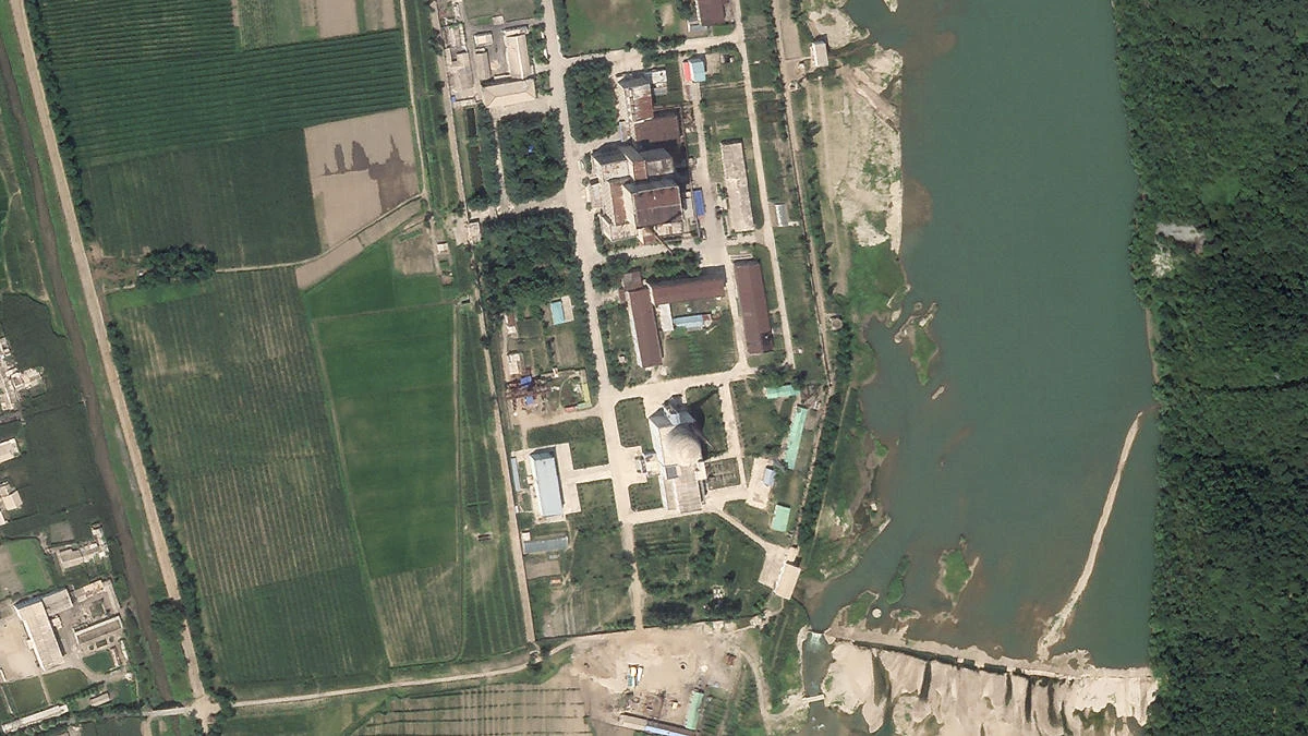Above, North Korea’s main nuclear complex in Yongbyon which produces plutonium, one of the two key ingredients used to build nuclear weapons. (Planet Labs Inc. via AP)