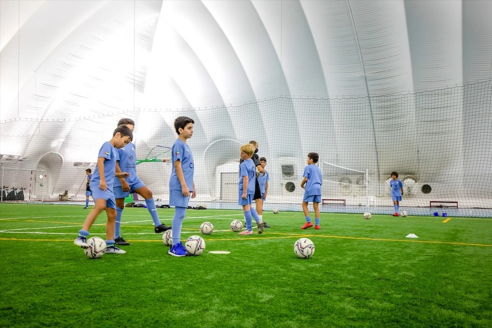 City Football Group provides training programs for boys and girls aged 3-18 across Abu Dhabi and Dubai. (Facebook: @CityfootballschoolsUAE)