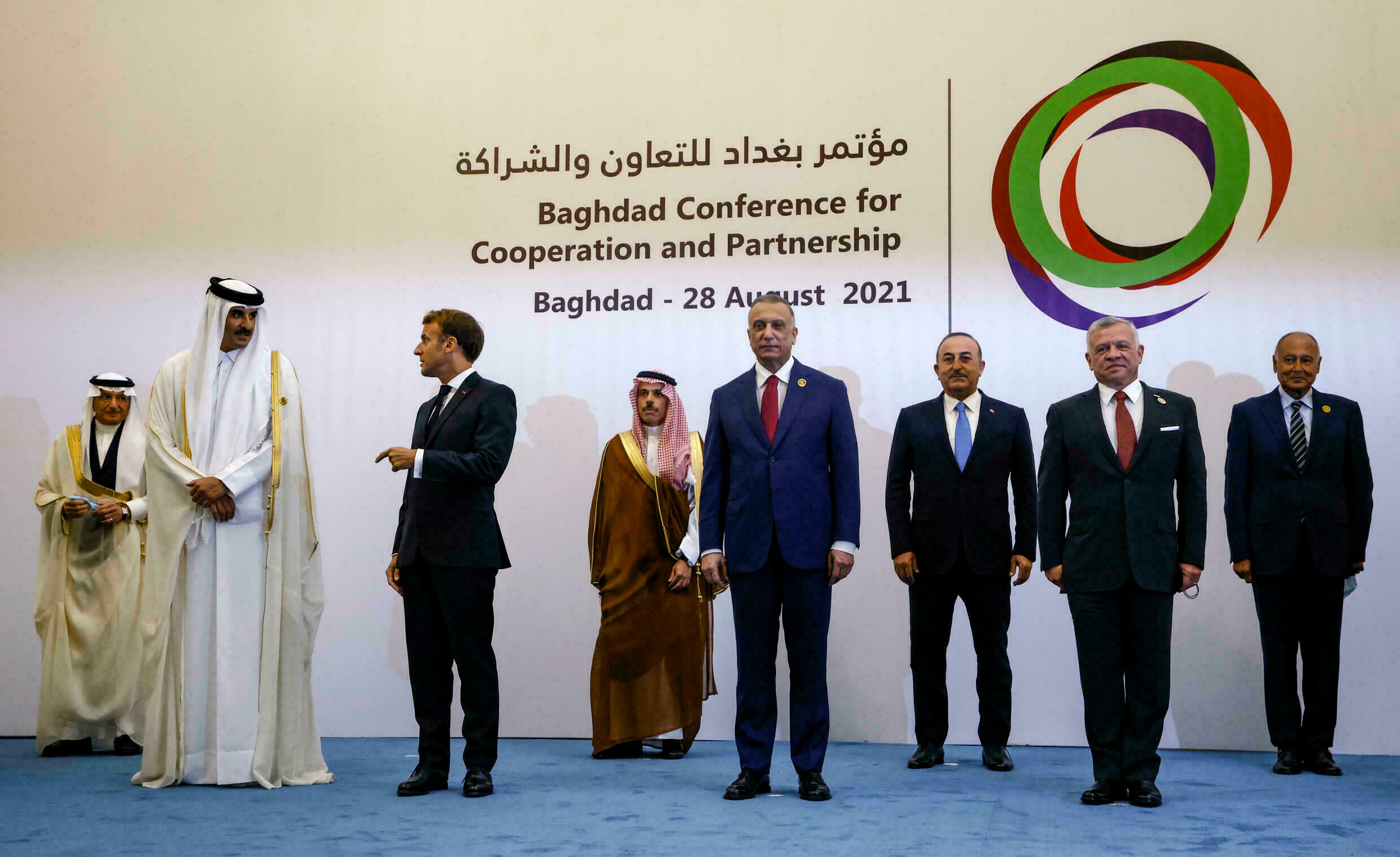 Attendees at the Baghdad Conference for Cooperation and Partnership. (AFP)