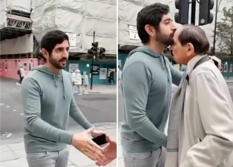 Dubai’s Crown Prince meets Ajman ruler on streets of London